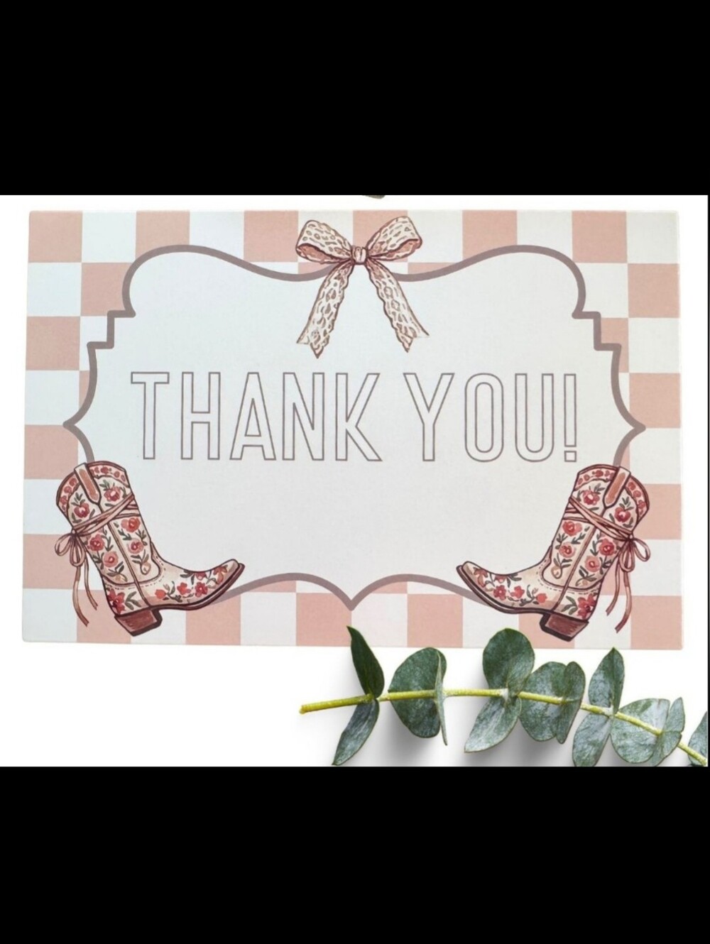 20ct. 4x6 THANK YOU CARDS